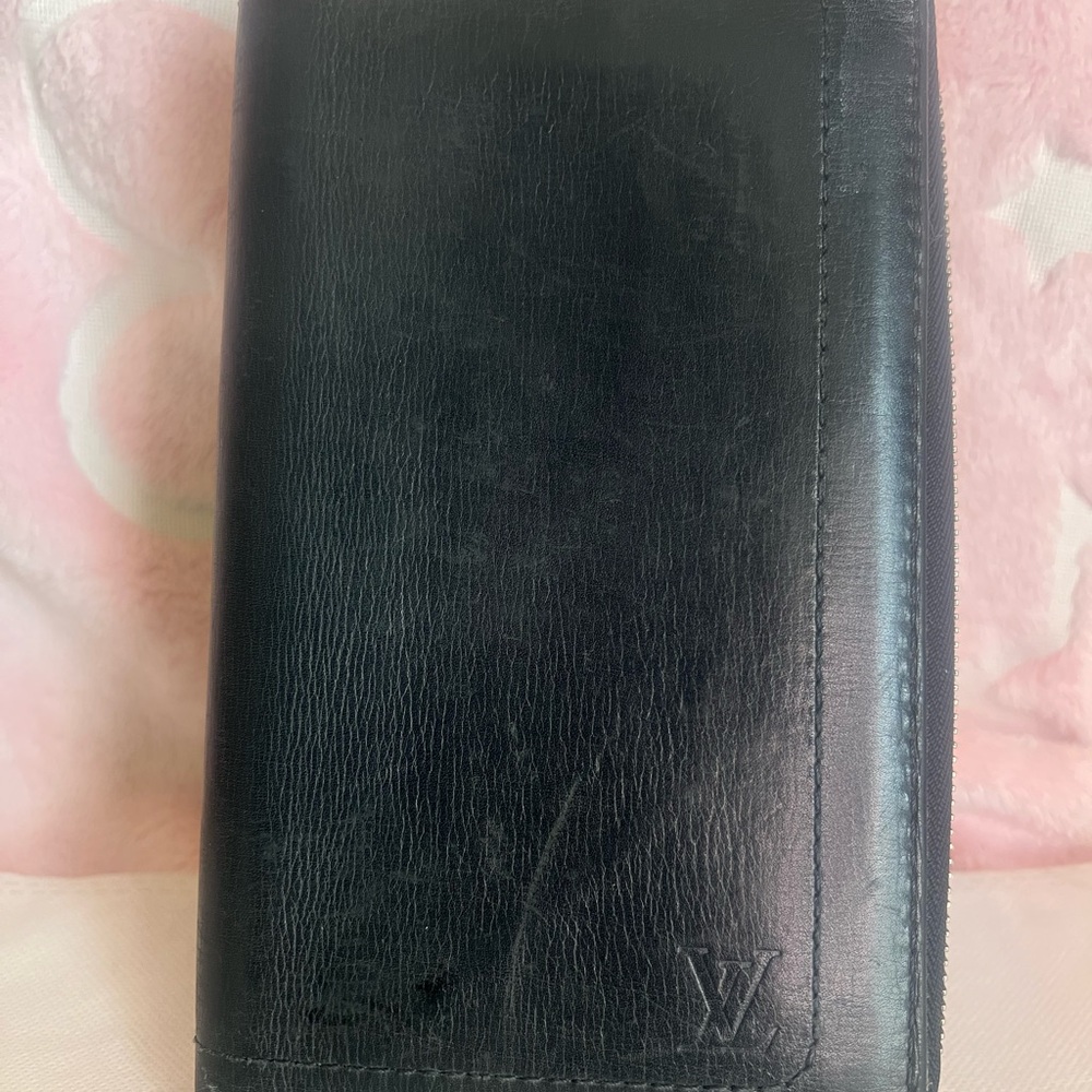 Louis Vuitton Classic Black leather zippy wallet organizer - Picture 1 of 16